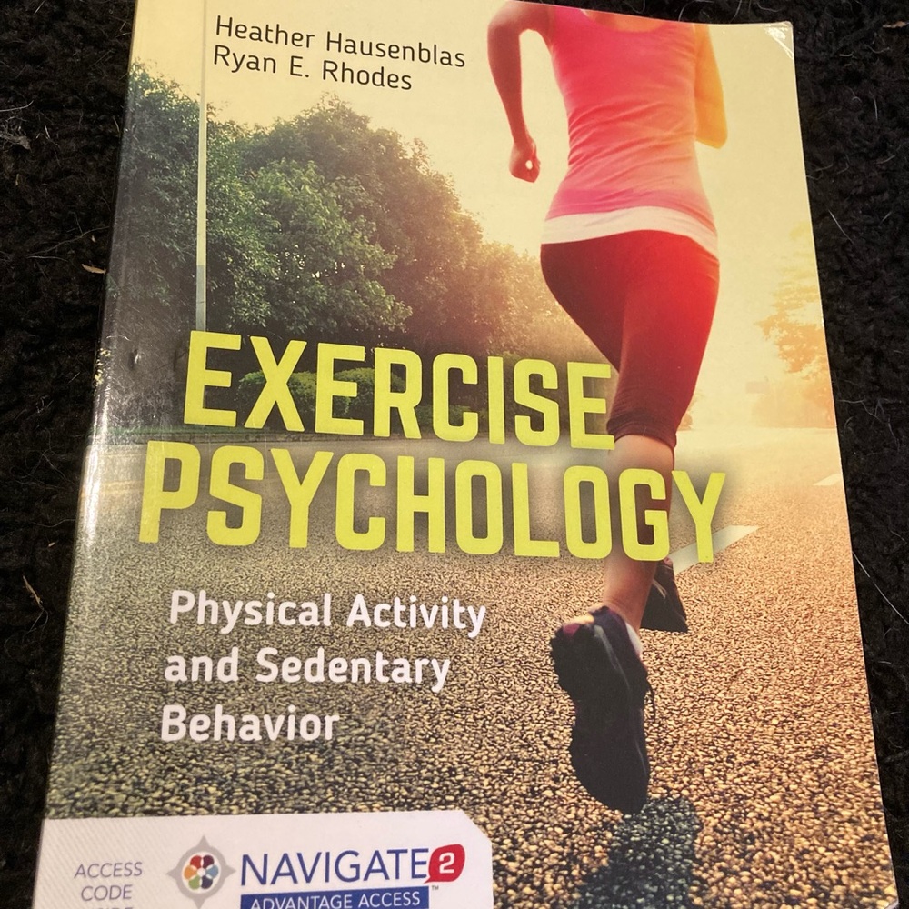 Exercise Psychology by Hausenblas and Rhodes. Used good condition